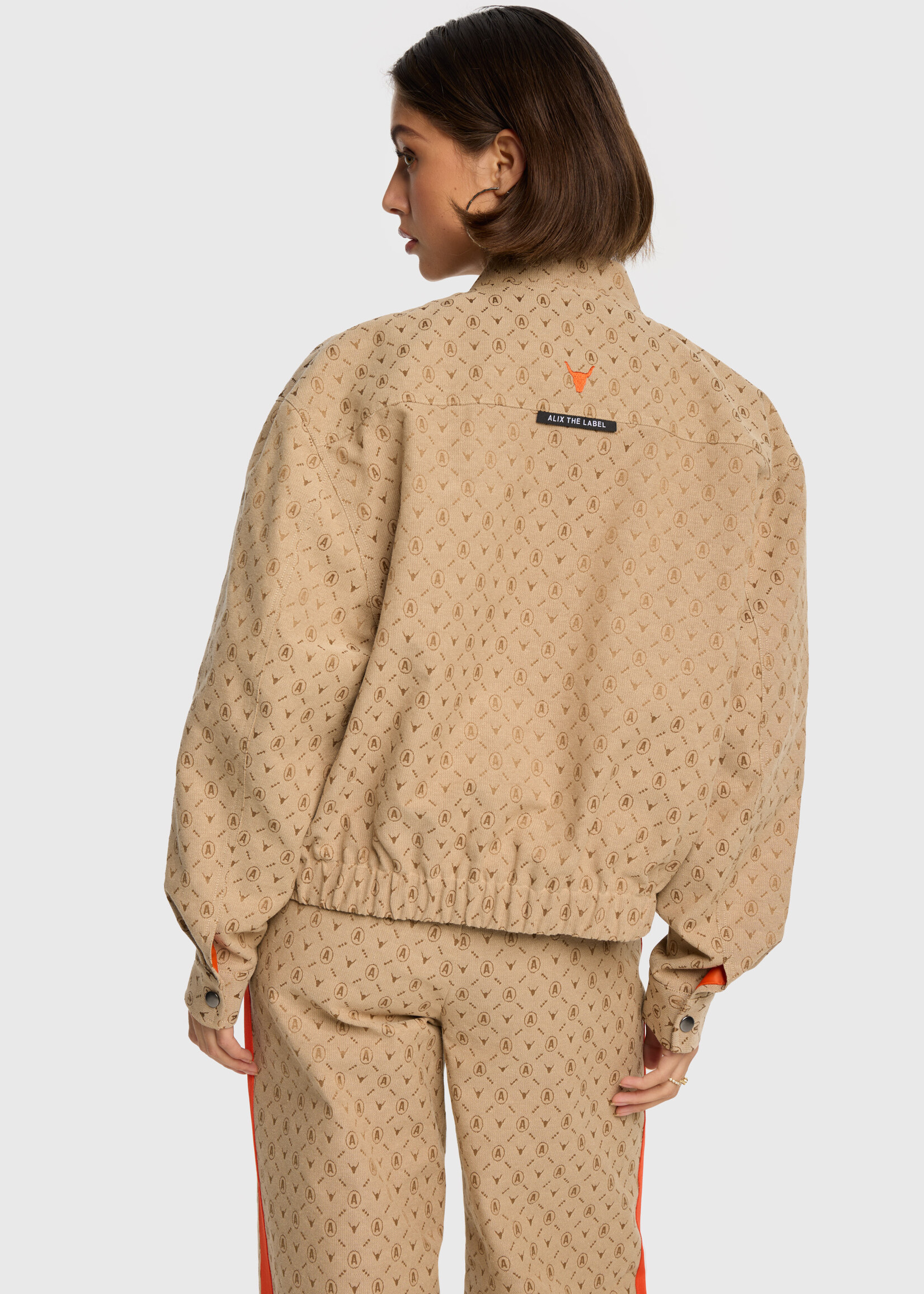 Alix The Label woven logo jacket