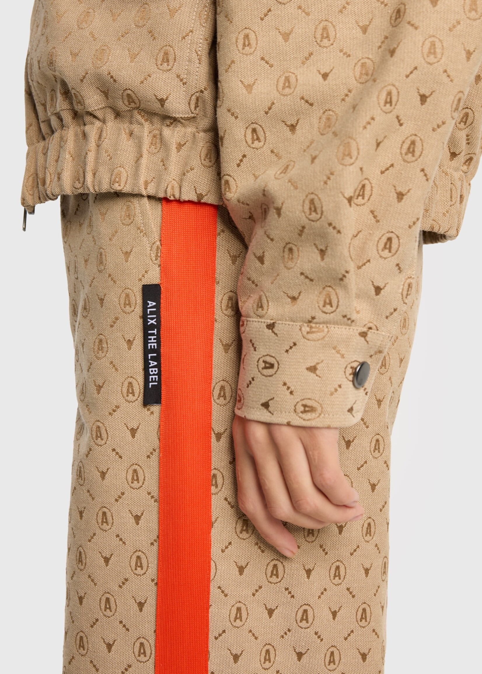 Alix The Label woven logo jacket