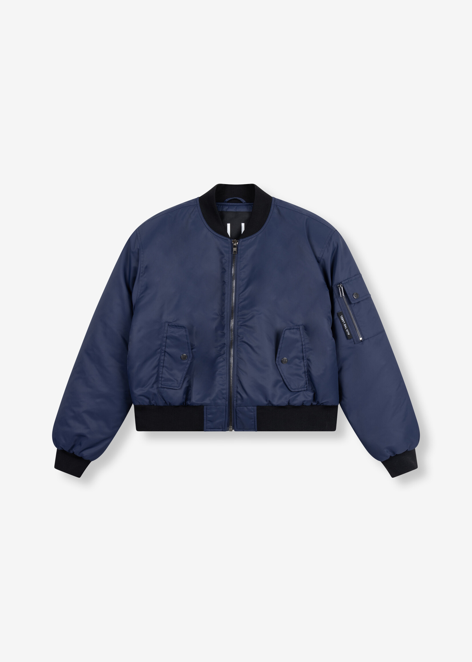 Alix The Label woven heavy nylon bomber
