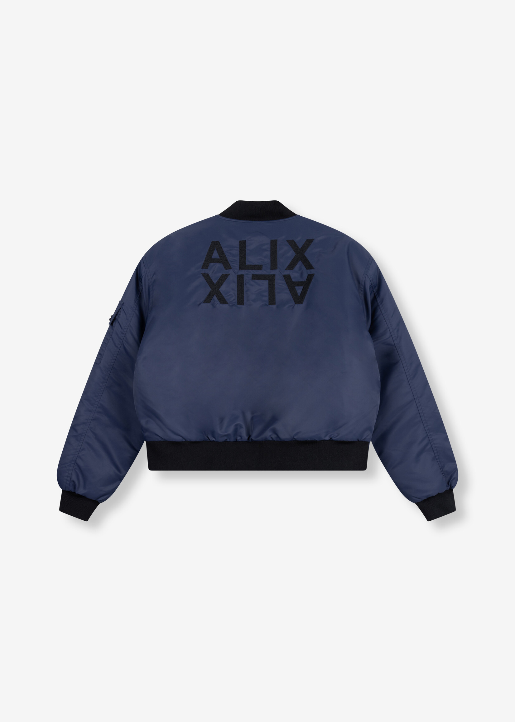 Alix The Label woven heavy nylon bomber