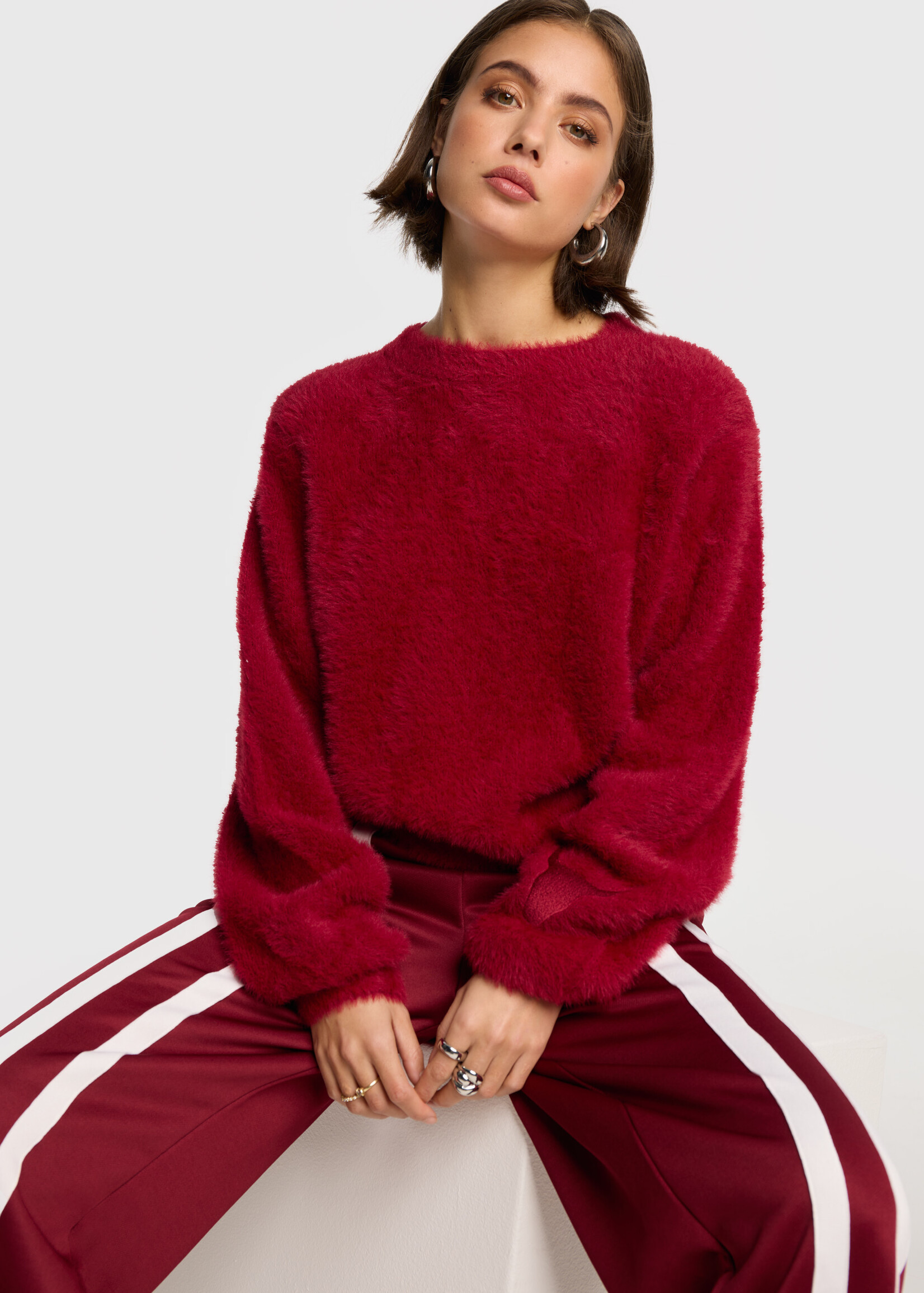 Alix The Label Ladies Knitted Mohair Pullover