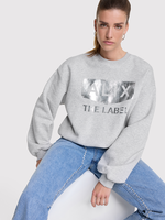 Alix The Label Ladies Knitted Foil Logo Sweater