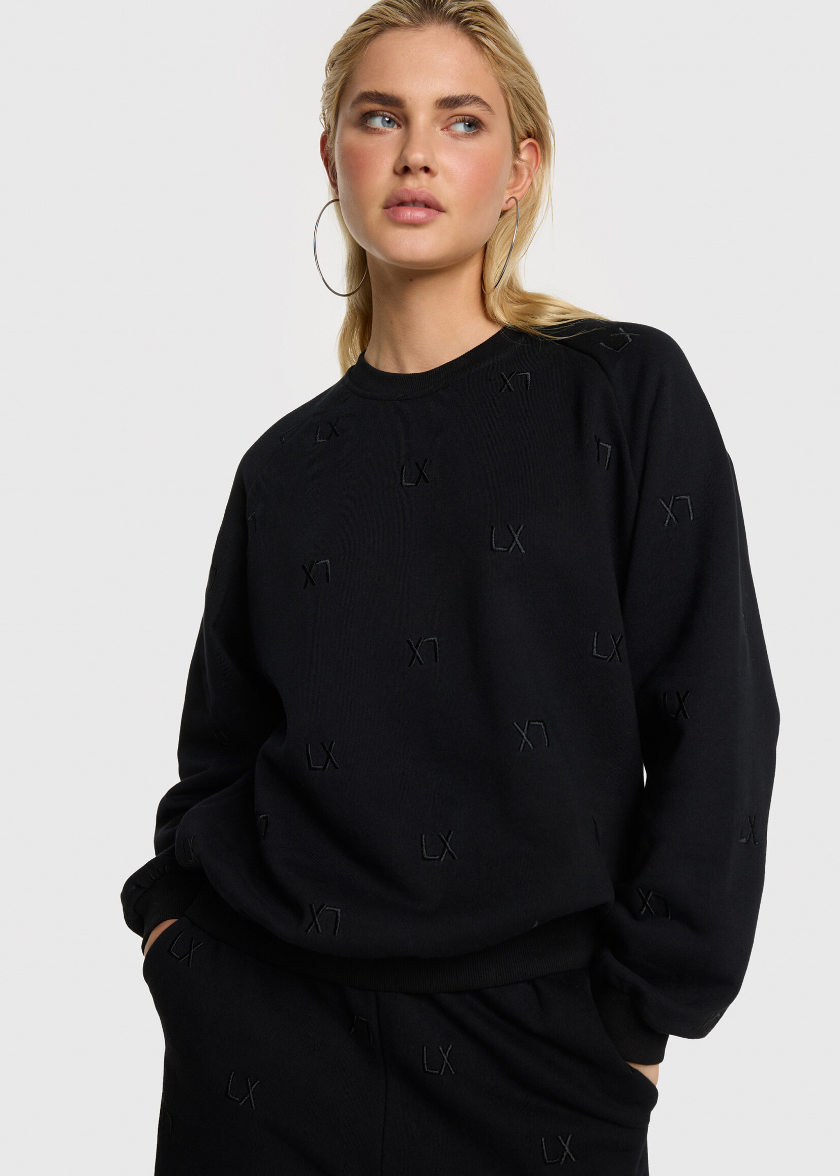 Alix The Label Ladies Knitted Logo Sweater