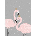Kids Kabinet Poster flamingo´s