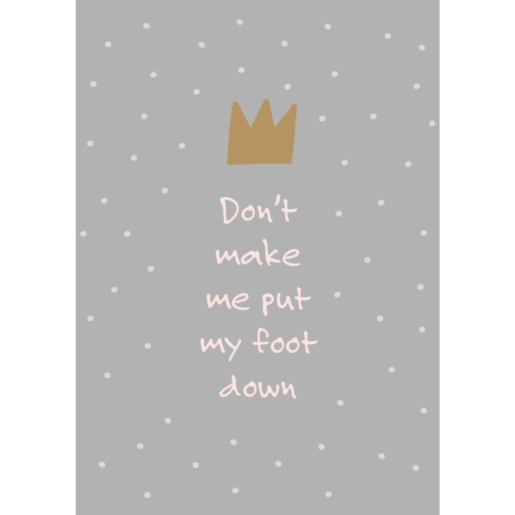 Kids Kabinet Poster flamingo tekst A4