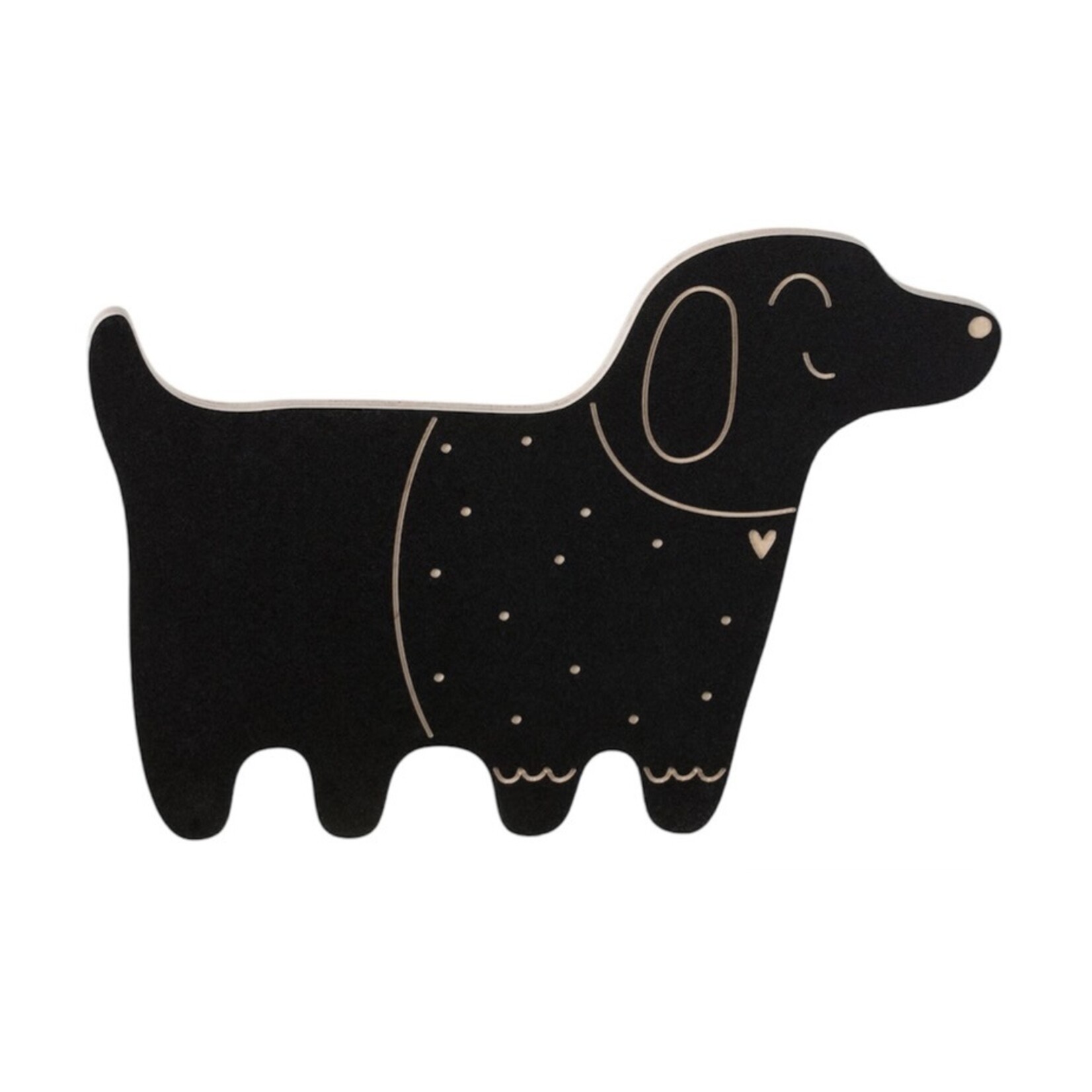 Milin Houten krijtbord - hond