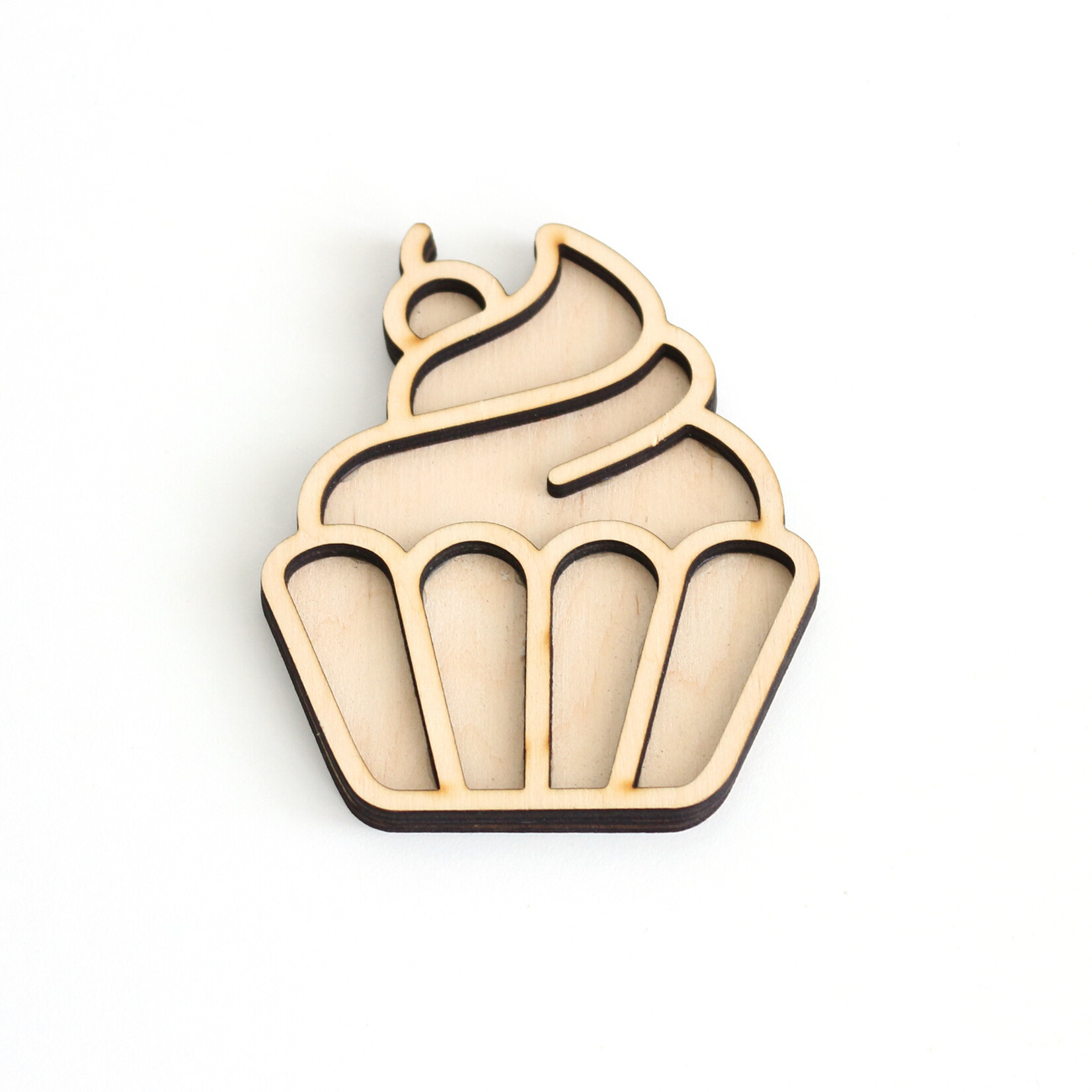 Studio de Rijk Houten vulvorm cupcake voor in sensory play speelbak