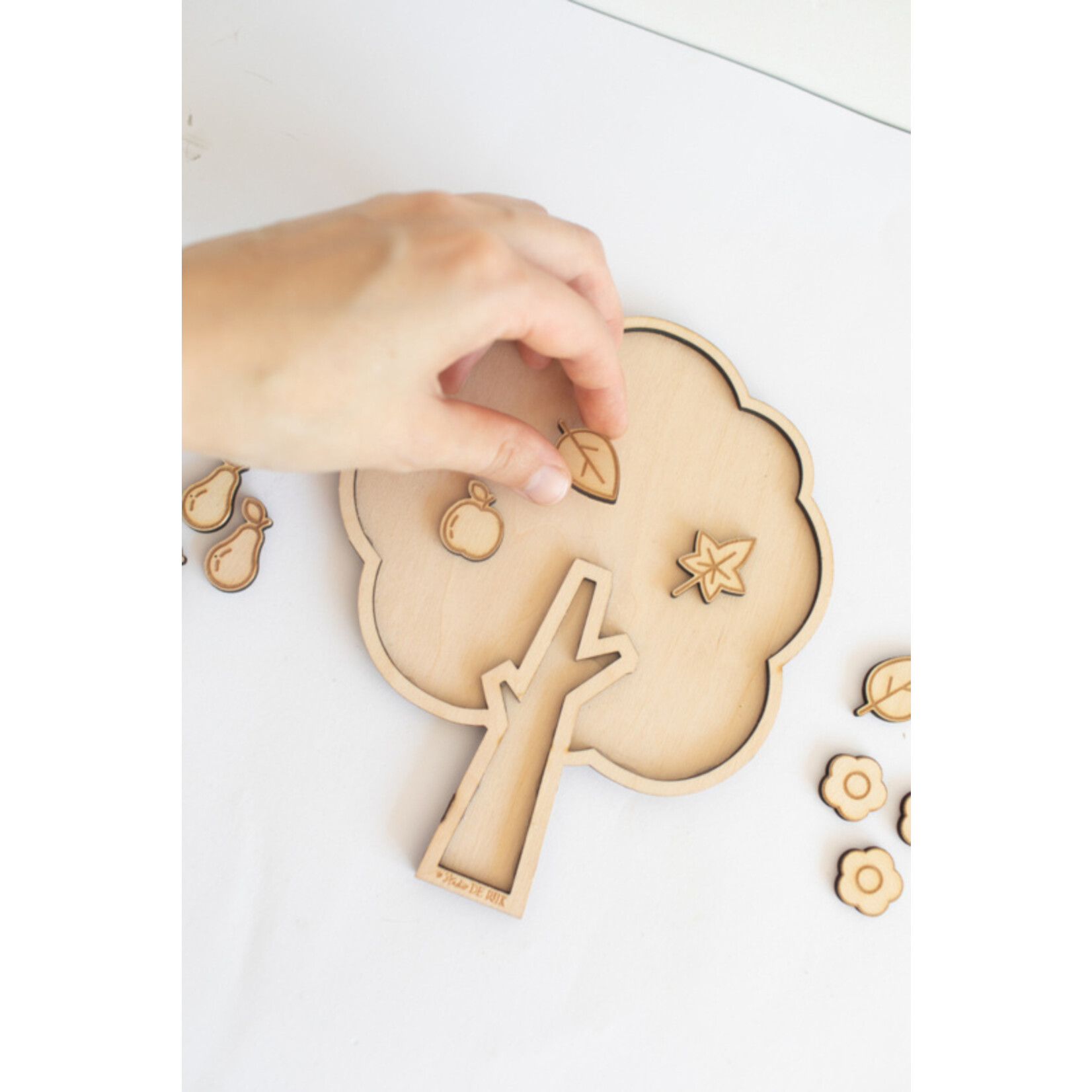 Studio de Rijk Houten vulvorm boom voor in sensory play speelbak