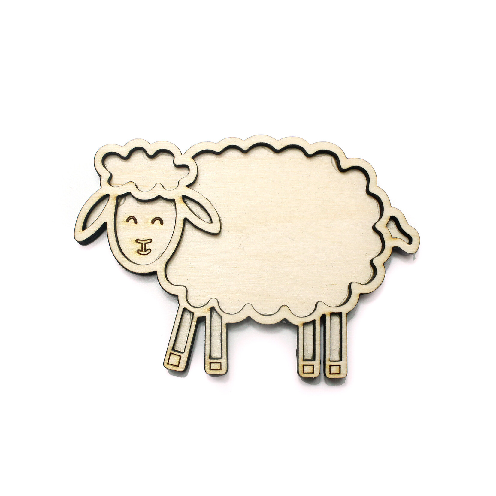 Studio de Rijk Houten vulvorm schaap voor in sensory play speelbak