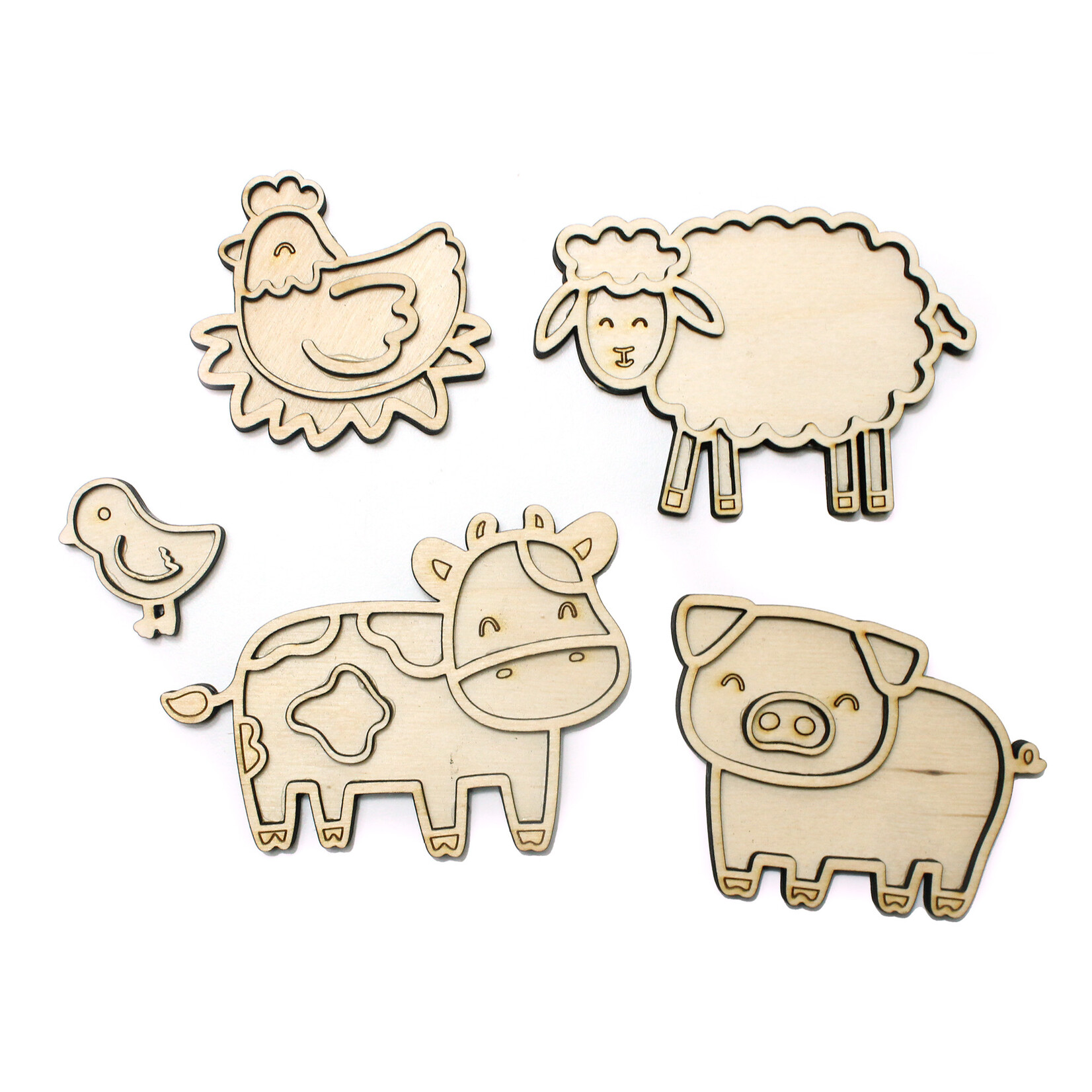 Studio de Rijk Houten vulvorm schaap voor in sensory play speelbak