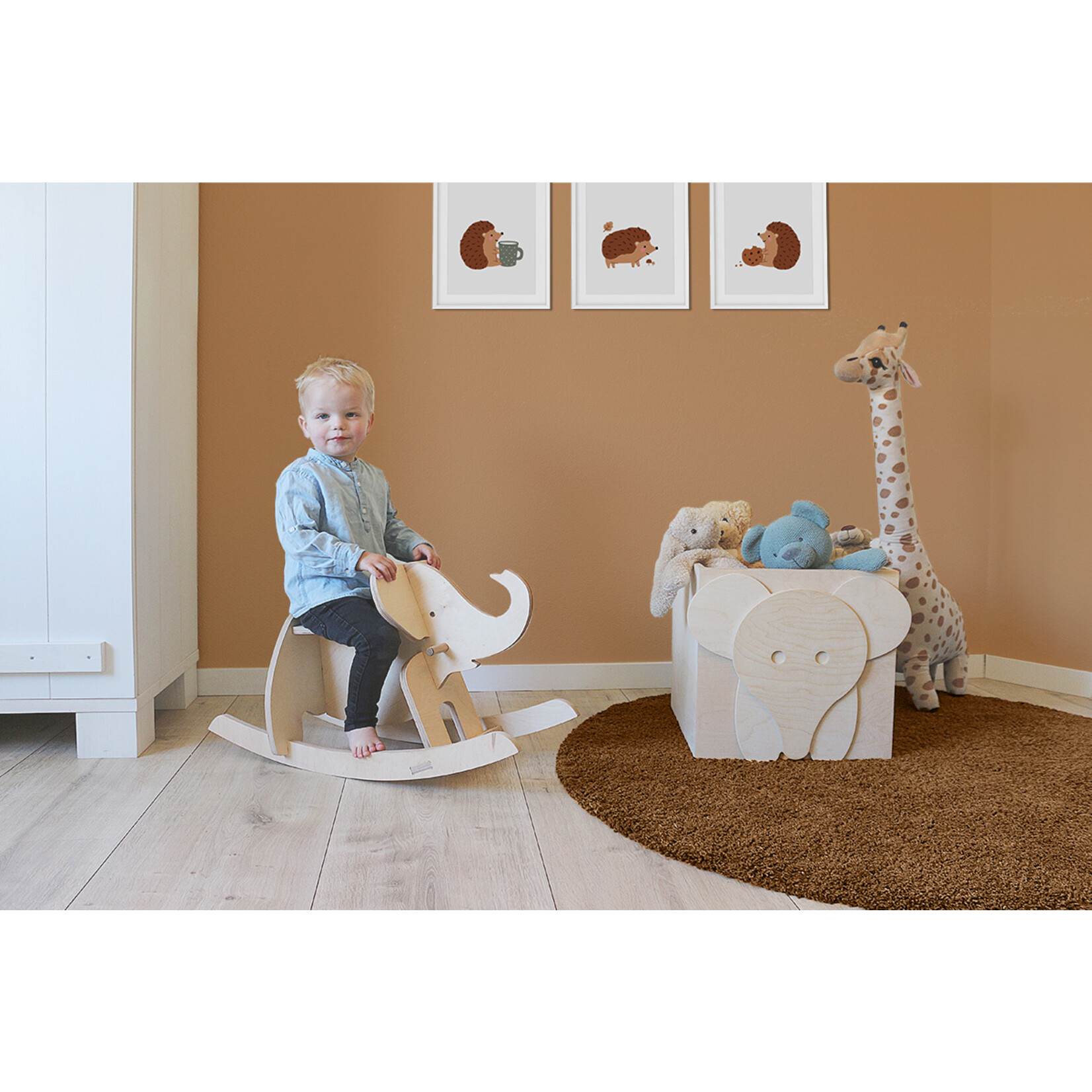 Kids Kabinet Houten hobbeldier olifant