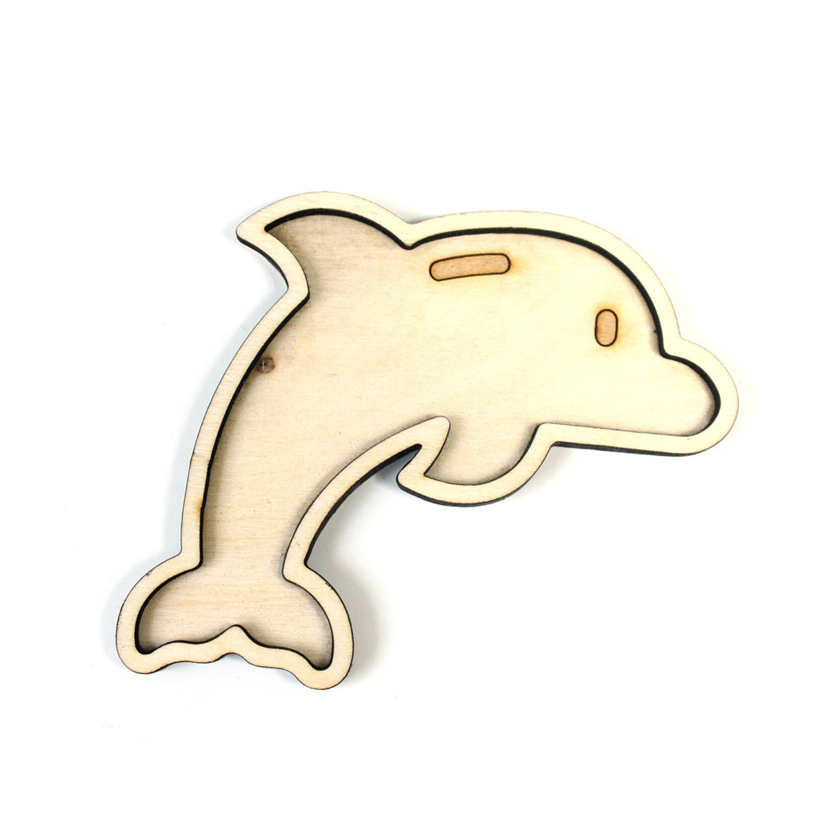 Studio de Rijk Houten vulvorm dolfijn voor in sensory play speelbak