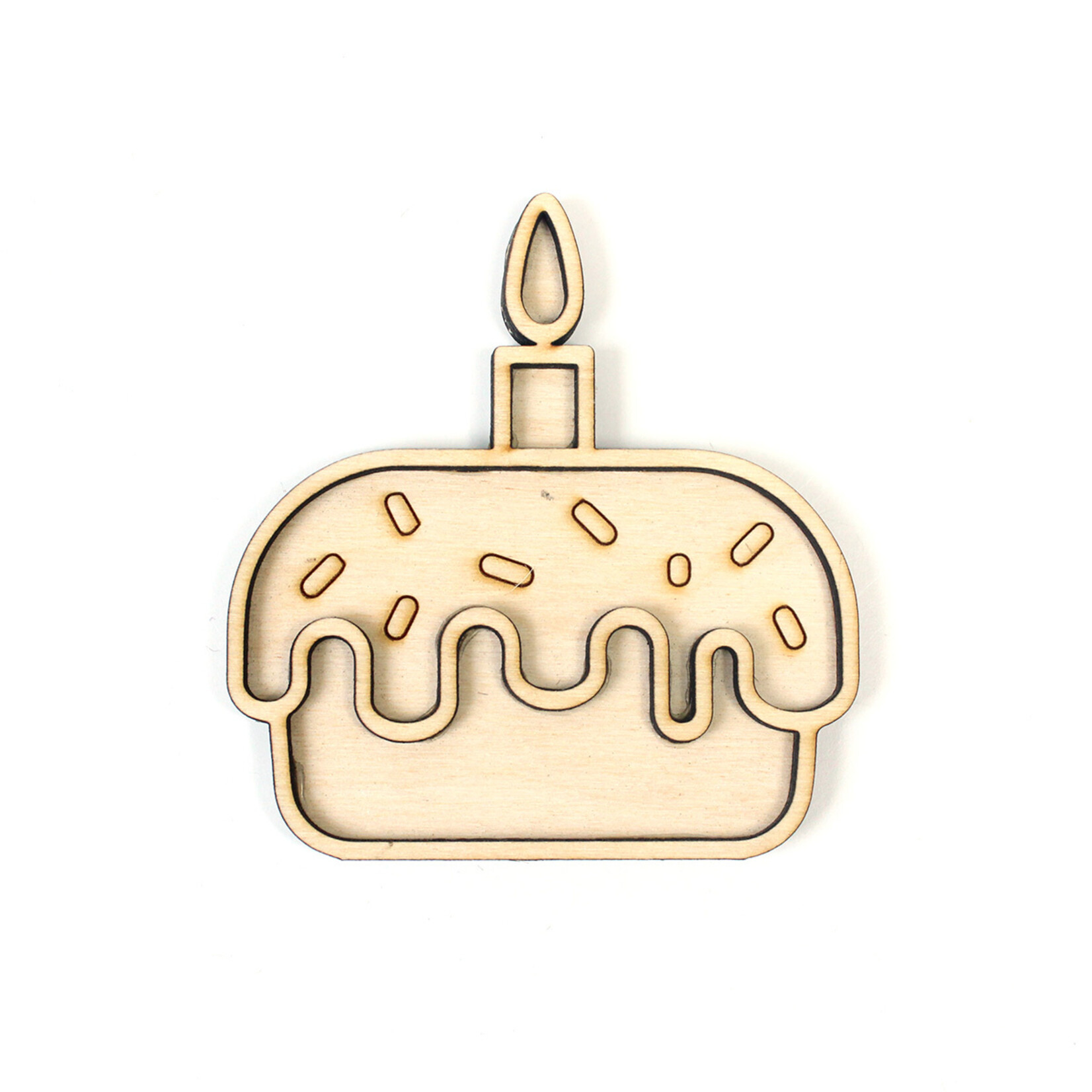 Studio de Rijk Houten vulvorm taartje voor in sensory play speelbak