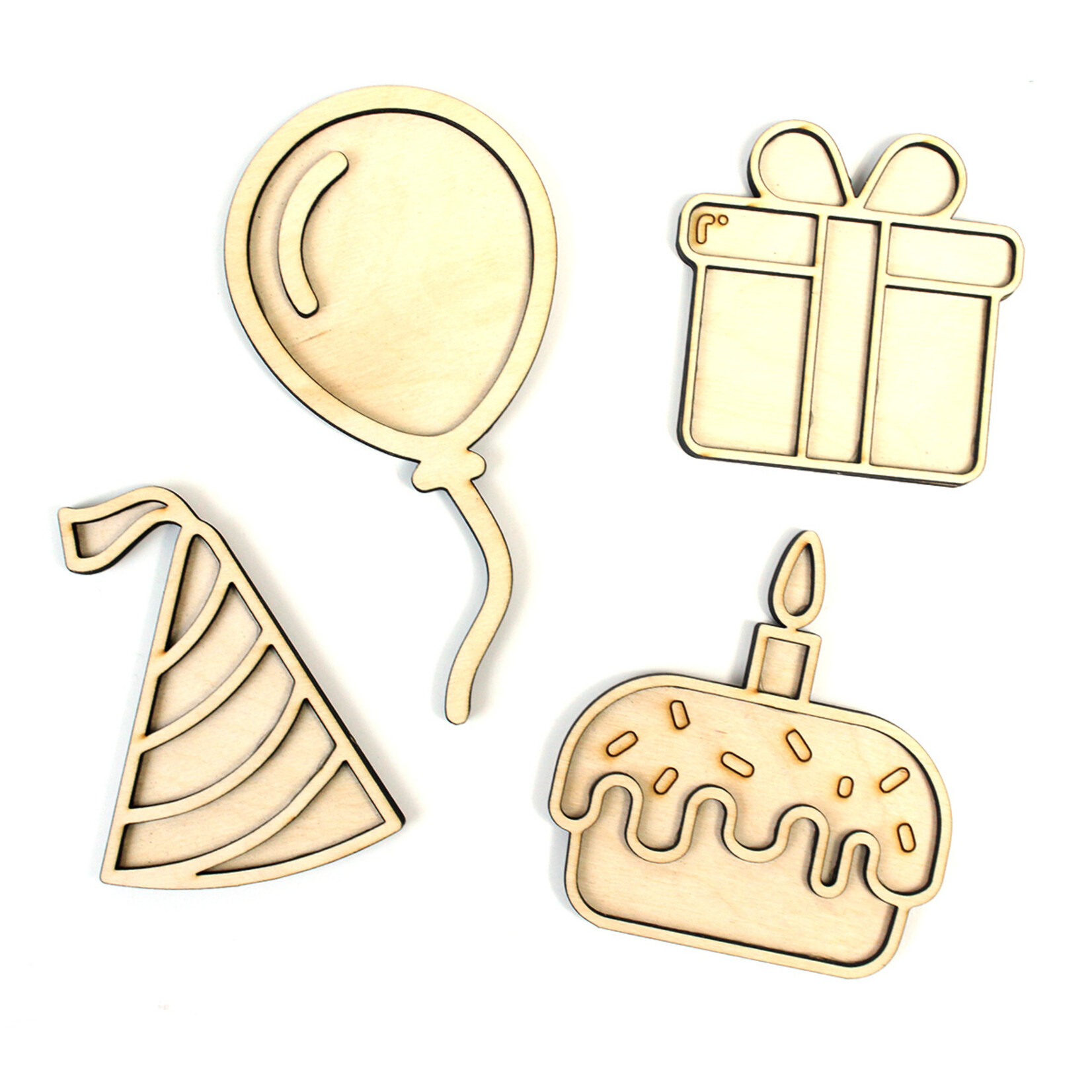 Studio de Rijk Houten vulvorm ballon voor in sensory play speelbak