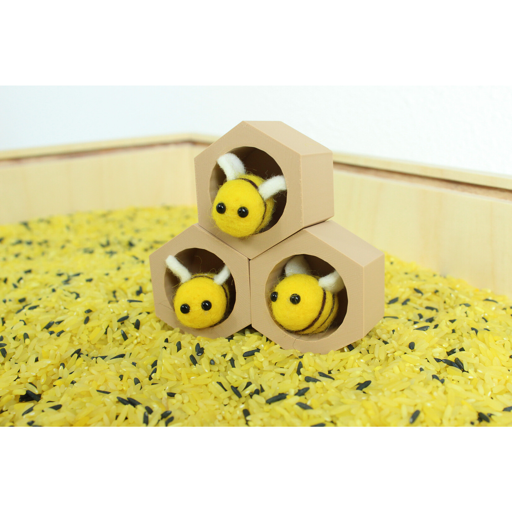 Vilten bijtjes - set van 3
