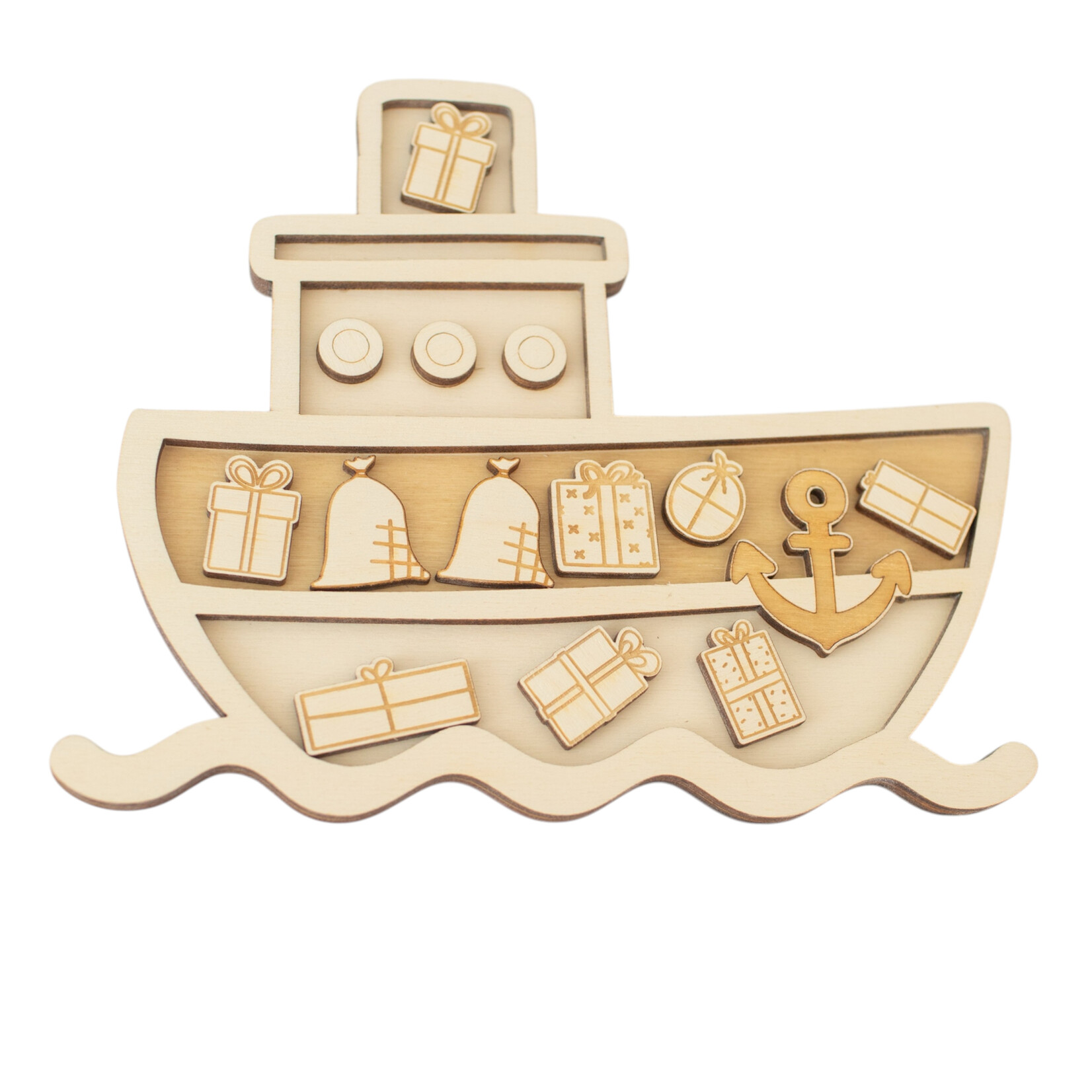 Studio de Rijk Houten vulvorm groot - pakjesboot