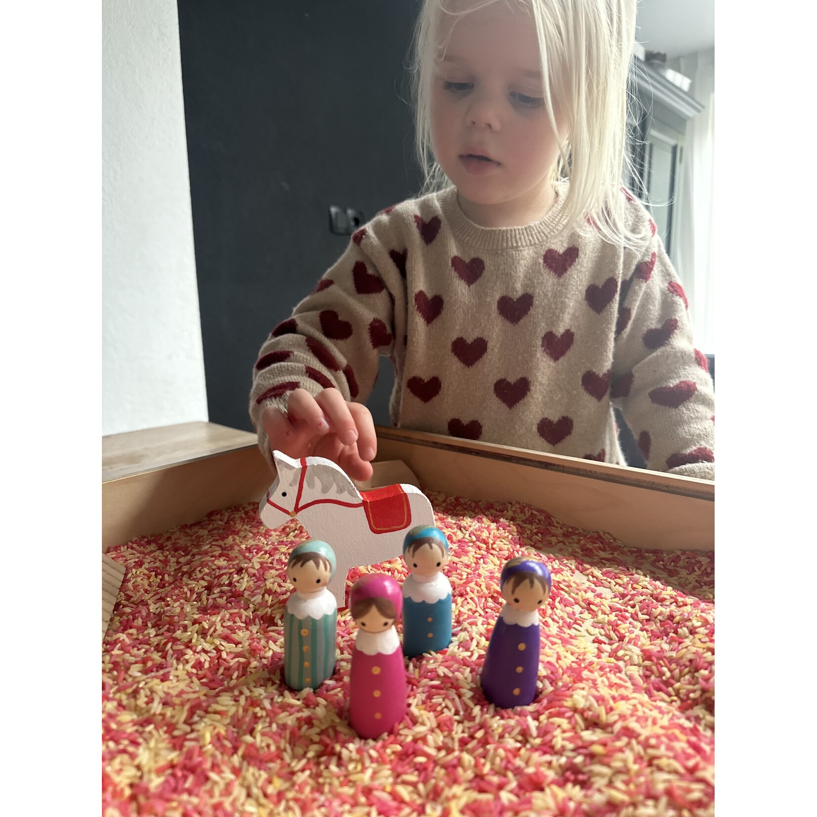 Peg doll - pietje roze