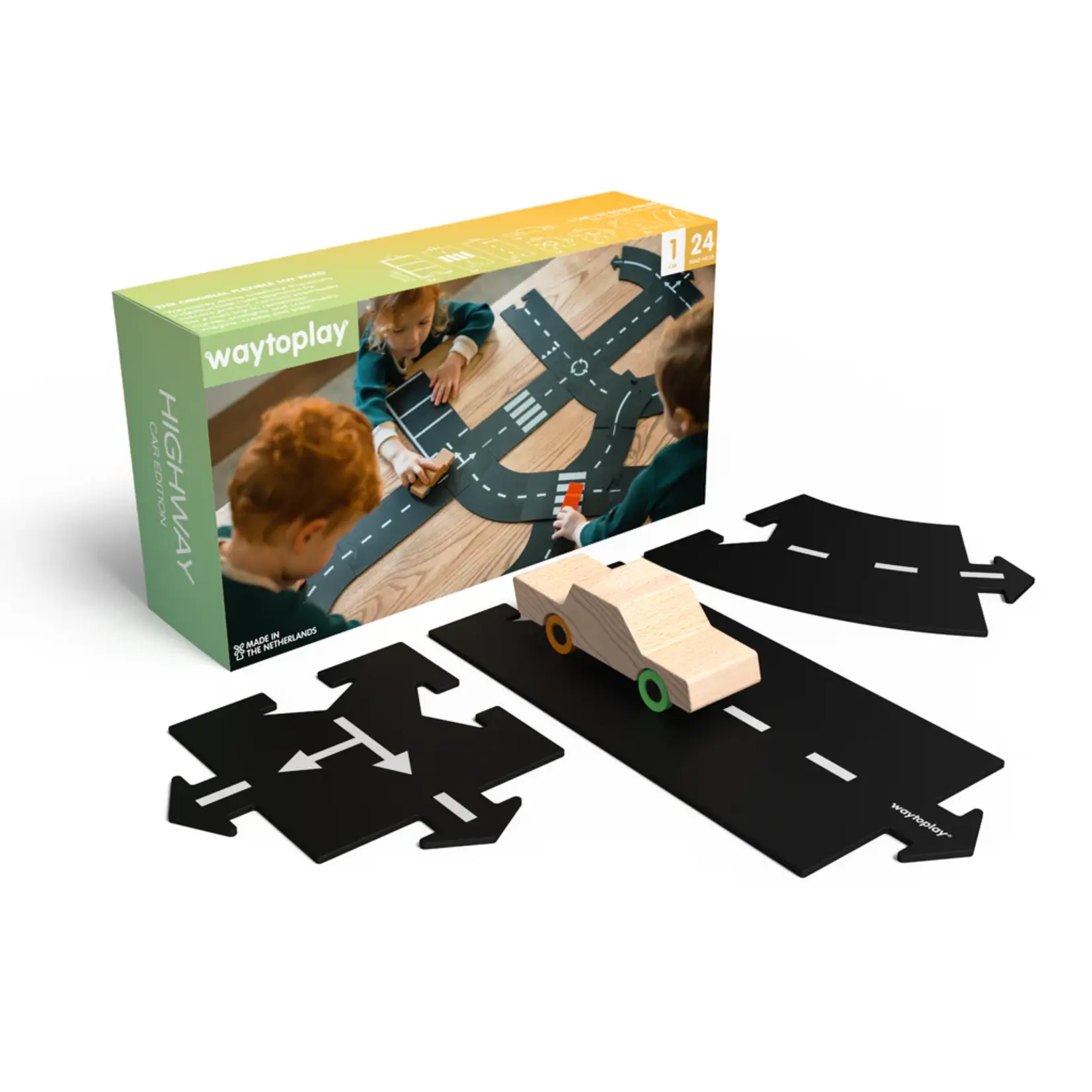 Waytoplay Way to play- snelweg (24 delen + auto)