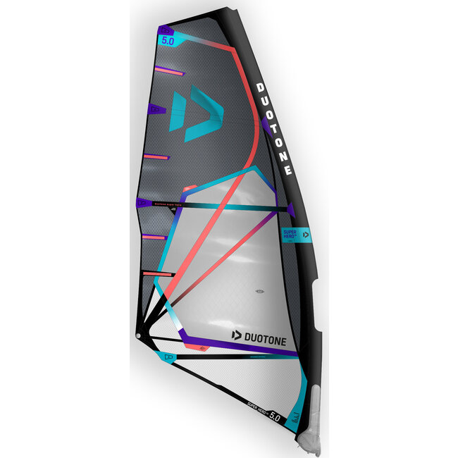 Duotone Windsurfzeil Super Hero HD C05 off-white-grey 2022