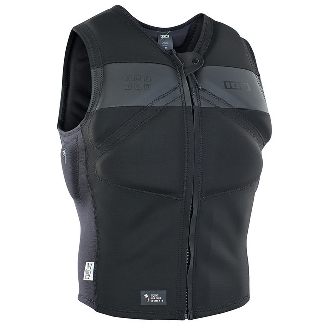 ION Vector Vest Amp Front Zip Black