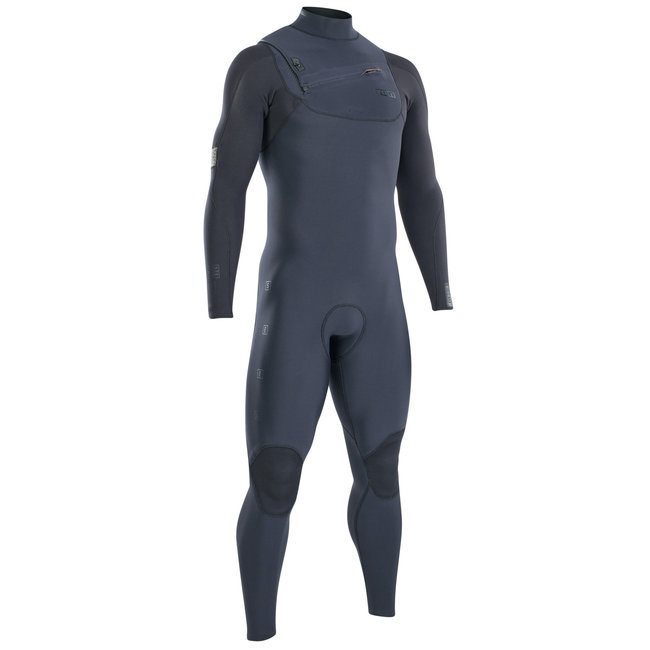 ION Mens Wetsuit Seek Amp 5/4 Front Zip Black