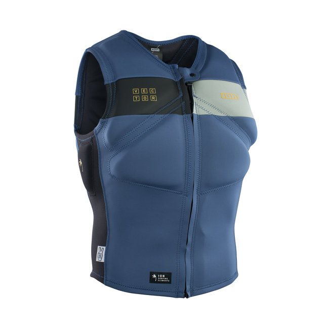 ION Vest Vector Amp Front Zip Men Casca Blue