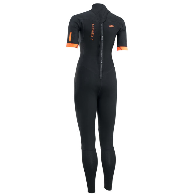 ION Wetsuit Element 3/2 SS Back Zip Zwart