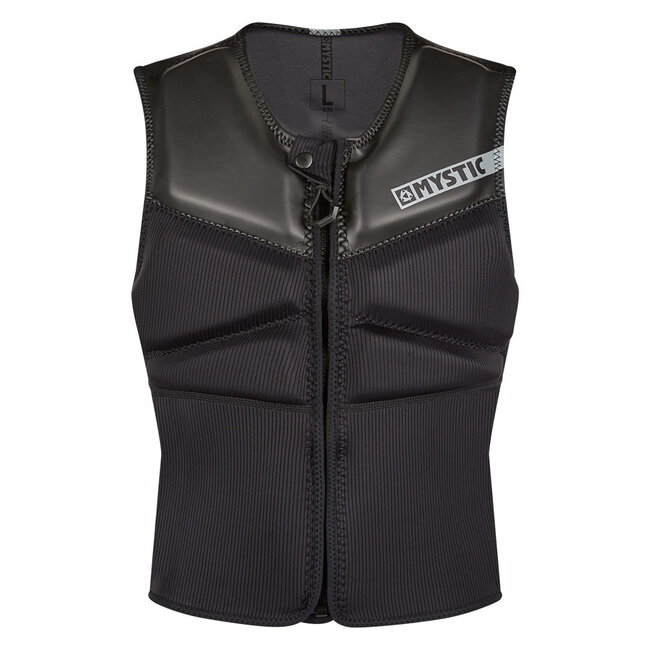 MYSTIC Block Impact Vest Frontzipip Kite Zwart