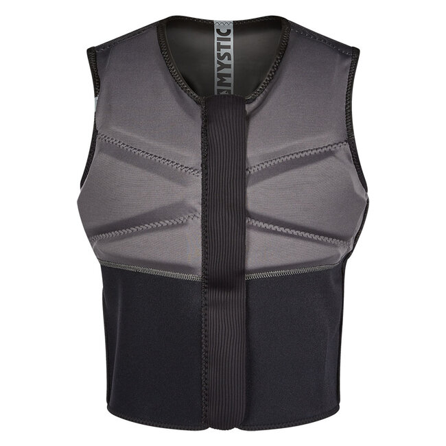 MYSTIC Block Impact Vest Frontzipip Kite Zwart