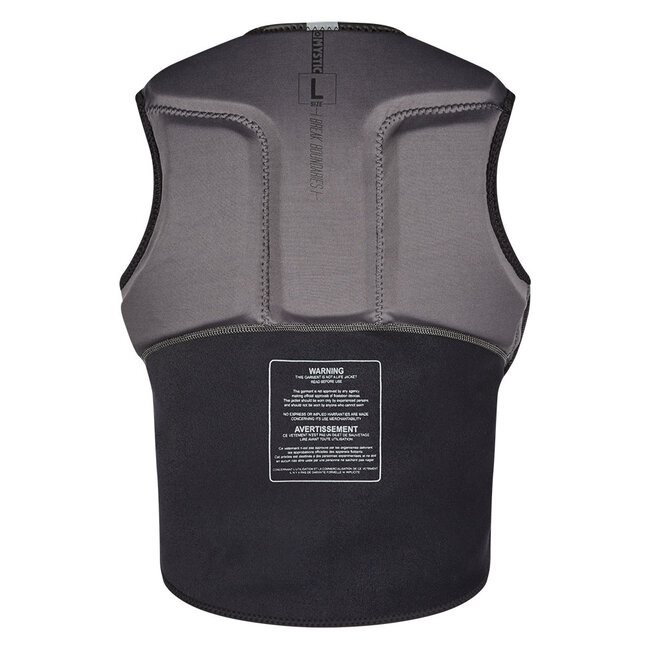 MYSTIC Block Impact Vest Frontzipip Kite Zwart