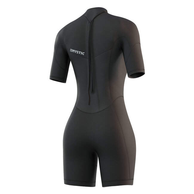 MYSTIC Brand Shorty 3/2mm Backzipip Flatlo Zwart