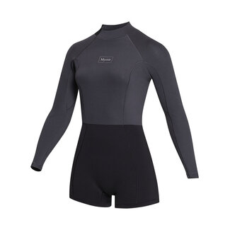 MYSTIC Lunar Longarm Shorty 2/2mm Backzipi Zwart