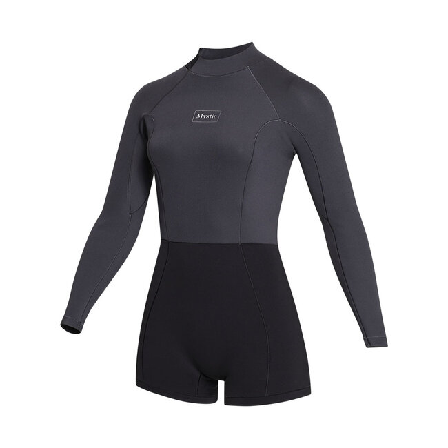 MYSTIC Lunar Longarm Shorty 2/2mm Backzipi Zwart