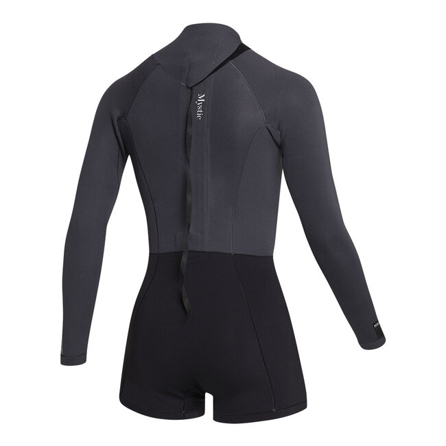 MYSTIC Lunar Longarm Shorty 2/2mm Backzipi Zwart