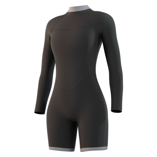 MYSTIC Brand Longarm Shorty 3/2mm Backzipi Donker Blauw