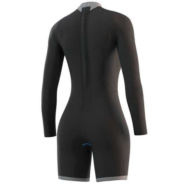 MYSTIC Brand Longarm Shorty 3/2mm Backzipi Donker Blauw