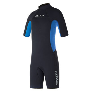 MYSTIC Star Shorty 3/2mm Backzipip Flatloc Zwart