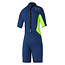 MYSTIC Star Shorty 3/2Mm Bzip Flatloc Dark Blue