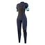 MYSTIC Brand Shortarm 3/2mm Backzipip Flat Donker Blauw