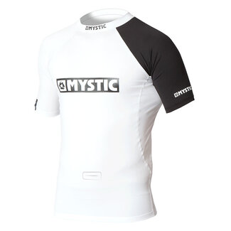 MYSTIC Event S/S Rashvest Chest Logo White
