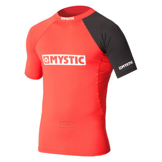 MYSTIC Event S/S Rashvest Chest Logo Red