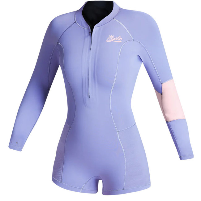 MYSTIC Lunar Longarm Shorty 2/2mm Frontzipi Lila