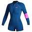 MYSTIC Lunar Longarm Shorty 2/2mm Frontzipi Blauw