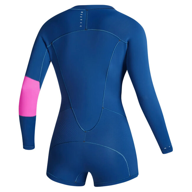 MYSTIC Lunar Longarm Shorty 2/2mm Frontzipi Blauw