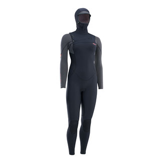 ION Wetsuit Amaze Amp 6/5 Hood Front Zip Zwart