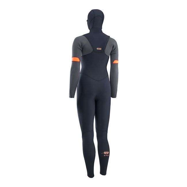 ION Wetsuit Amaze Amp 6/5 Hood Front Zip Zwart
