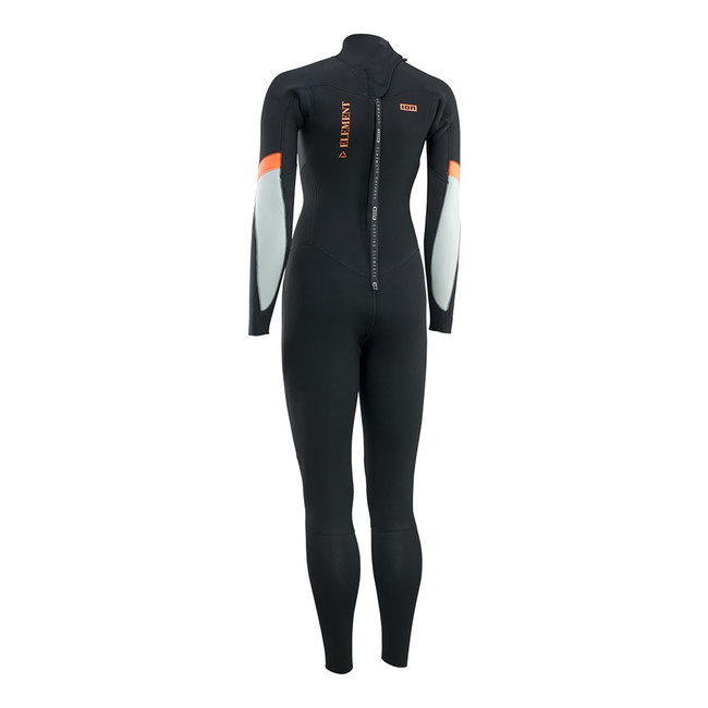 ION Wetsuit Element 5/4 Backzip Dames Zwart