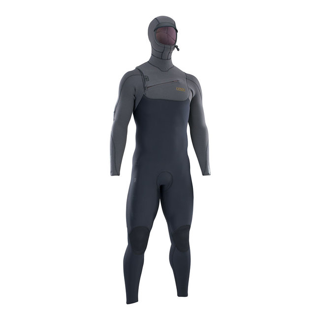 ION Wetsuit Seek Amp 6/5 Hood Fron Zwart