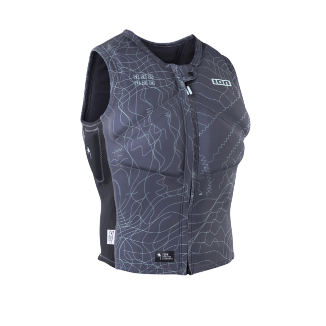ION Vector Vest Core Frontzip distorted Grijs