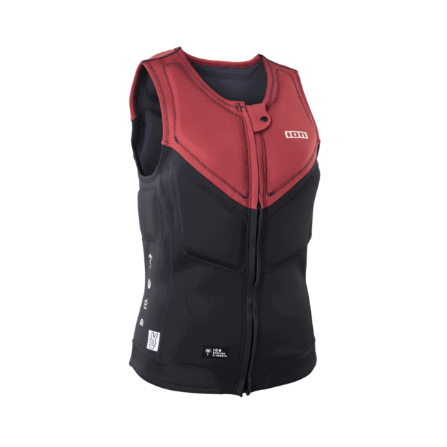 ION Ivy Vest Front Zip scarlet red